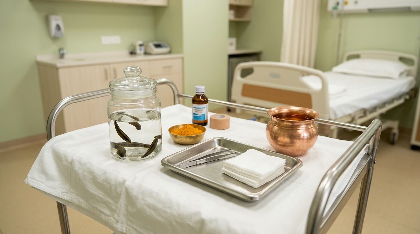 Clinical Jalauka Leech Therapy for Varicose Veins & Blood Detox
